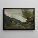 Un torrent des Abruzzes - Jean-Baptiste-Camille Corot — kehystetty taideteos seinällä
