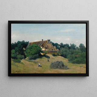 JeanBaptisteCamille Corot - Une Ferme  SaintMartinDuBonFosse Prs De SaintL.webp