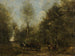 Une allée dans les bois de Wagnonville - Jean-Baptiste-Camille Corot — näkymä teoksesta