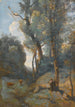 Vachère sur un coteau boisé - Jean-Baptiste-Camille Corot — näkymä teoksesta