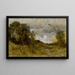 Vallée solitaire - Jean-Baptiste-Camille Corot — kehystetty taideteos seinällä