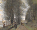 Metsäinen polku Ville-d'Avrayn lammen varrella - Jean-Baptiste-Camille Corot — näkymä teoksesta