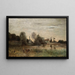 Ville-d'Avrayn maalaus vacherista lammella - Jean-Baptiste-Camille Corot — kehystetty taideteos seinällä