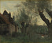 Saules et ferme à Sainte-Catherine-les-Arras - Jean-Baptiste-Camille Corot — näkymä teoksesta