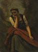 Femme méditant - Jean-Baptiste-Camille Corot — näkymä teoksesta
