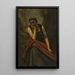 Femme méditant - Jean-Baptiste-Camille Corot — kehystetty taideteos seinällä
