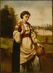 Femme avec une cruche d'eau - Jean-Baptiste-Camille Corot — näkymä teoksesta