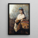 Jeune fille à la mandoline - Jean-Baptiste-Camille Corot — kehystetty taideteos seinällä