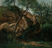 Nuori paimen kiviä ja Fontainebleaun metsää vasten - Jean-Baptiste-Camille Corot — näkymä teoksesta