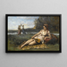 Sparran nuoret naiset - Jean-Baptiste-Camille Corot — kehystetty taideteos seinällä
