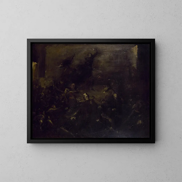 Poliittinen allegoria Victor Hugo - Jean-Baptiste Carpeaux — kehystetty taideteos seinällä