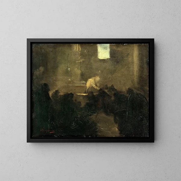 La Communion - Jean-Baptiste Carpeaux — kehystetty taideteos seinällä