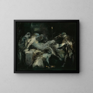 Synnytystilanne - Jean-Baptiste Carpeaux — kehystetty taideteos seinällä