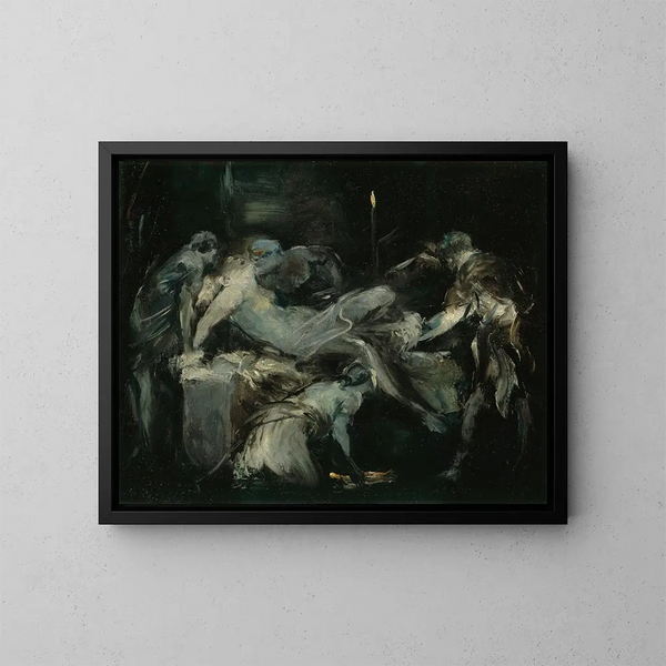 Synnytystilanne - Jean-Baptiste Carpeaux — kehystetty taideteos seinällä