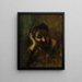 Tête de vieille femme italienne dite Mère de la Palombella - Jean-Baptiste Carpeaux — kehystetty taideteos seinällä