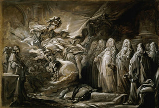 JeanBaptiste Deshays - Le Prvt des marchands et les chevins de la Ville de Paris allgorie au trait de Paris 10 fvrier 1763.webp