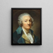 Autoportrait - Jean-Baptiste Greuze — kehystetty taideteos seinällä