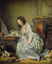 Rikkoutunut peili - Jean-Baptiste Greuze — näkymä teoksesta