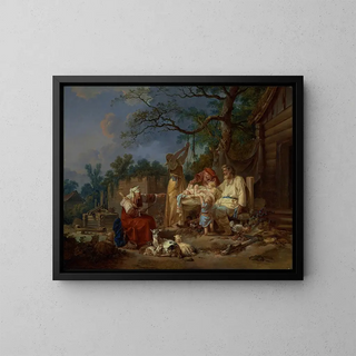 Le Berceau russe - Jean-Baptiste Le Prince — kehystetty taideteos seinällä