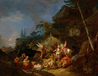 Le camp tartare - Jean-Baptiste Le Prince — näkymä teoksesta