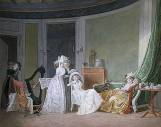 La visite aux jeunes maris - Jean-Baptiste Mallet — näkymä teoksesta