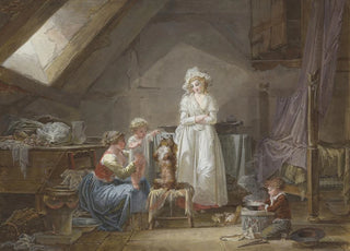 JeanBaptiste Mallet - Young French Marquise In Exile In Lausanne.webp