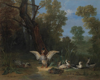 JeanBaptiste Oudry - Ducks Resting in Sunshine.webp