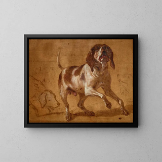 JeanBaptiste Oudry - Study of a Hound Baying.webp
