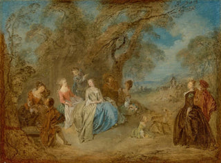 JeanBaptiste Pater - An elegant company in a park.webp