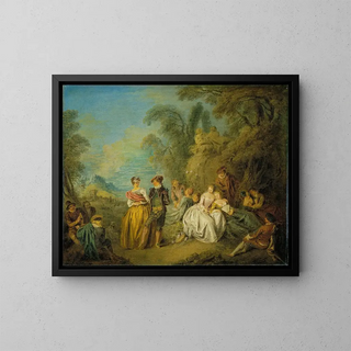 JeanBaptiste Pater - Fte galante with a Dancing Couple.webp