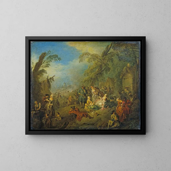 Les Vivandières de Brest - Jean-Baptiste Pater — kehystetty taideteos seinällä
