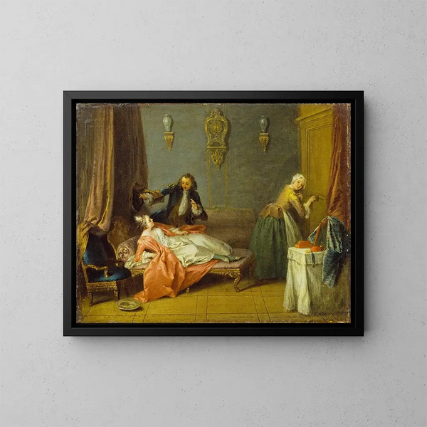 Le Boudoir - Jean-Baptiste Pater — kehystetty taideteos seinällä