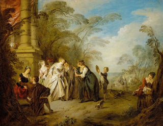 Le devin - Jean-Baptiste Pater — näkymä teoksesta