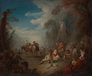 Troupes au repos - Jean-Baptiste Pater — näkymä teoksesta