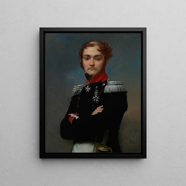 JeanBaptiste Regnault - Portrait of CharlesLouis Regnault an Officer from the Napoleonic Wars.webp