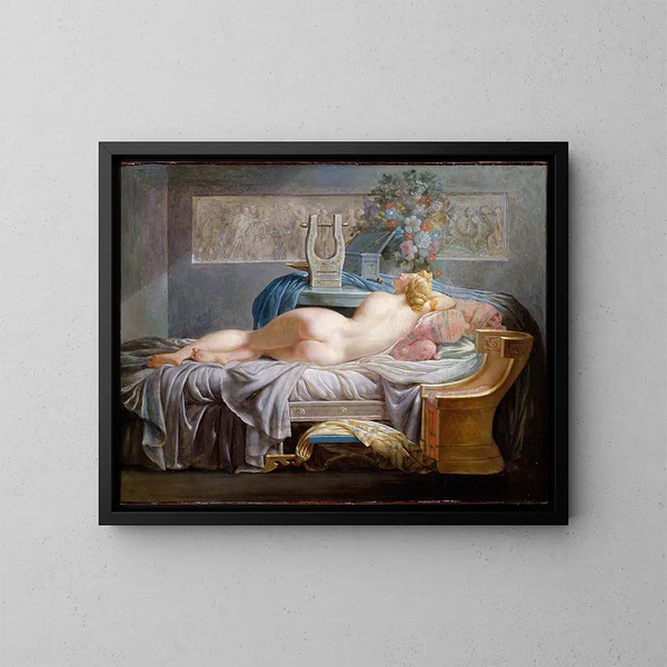Sappho - Jean-Baptiste Regnault — kehystetty taideteos seinällä