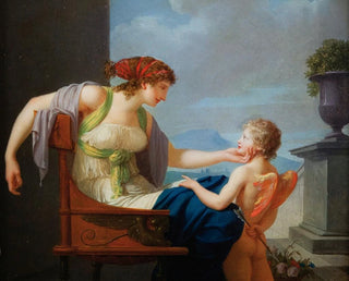 Venus ja Cupido - Jean-Baptiste Regnault — näkymä teoksesta