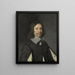 Muotokuva miehestä mahdollisesti Philippe de la Trémolle Olonne'n kreivi - Jean-Baptiste de Champaigne — kehystetty taideteos seinällä