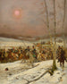 Cosaques attaqués par la garde d'honneur pendant la campagne de Russie de Napoléon - Jean-Baptiste Édouard Detaille — näkymä teoksesta
