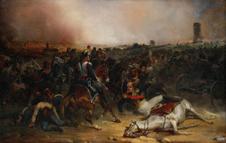 JeanCharles Langlois - Le marchal dEmpire Louis Nicolas Davout tomb de cheval ordonne lassaut de Markgrafneusiedl lors de la bataille de Wagram.webp