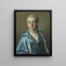 D-portraitti,, Jean-Étienne Liotard — kehystetty taideteos seinällä