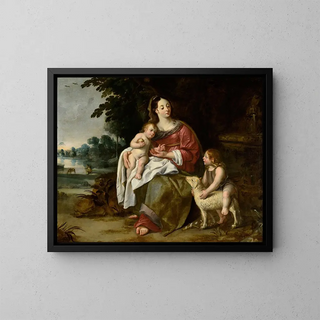 La Sainte Famille - Jean-François Clermont — kehystetty taideteos seinällä