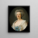 Portrait de femme autrefois identifié comme Mme Geoffrin - Jean-François Gilles Colson — kehystetty taideteos seinällä