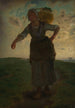Une laitière normande à Gréville - Jean-François Millet — näkymä teoksesta