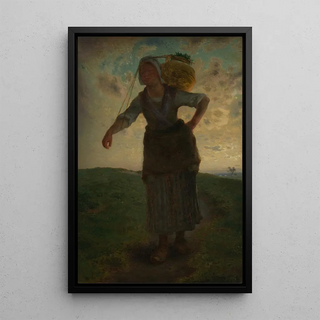 JeanFranois Millet - A Norman Milkmaid at Grville.webp