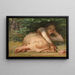 Bergère-lepoistuma taimen varjossa - Jean-François Millet — kehystetty taideteos seinällä