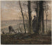 Putoavat lehdet - Jean-François Millet — näkymä teoksesta