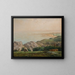 La Mer vue du haut de la falaise de Landemer - Jean-François Millet — kehystetty taideteos seinällä