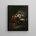 Paluu pelloille - Jean-François Millet — kehystetty taideteos seinällä