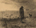Le Berger rentrant avec son troupeau - Jean-François Millet — näkymä teoksesta